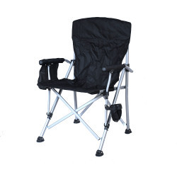 كرسي رحلات مع حامل اكواب من القماش والمعدن كرسي رحلات مع حامل اكواب من القماش والمعدن