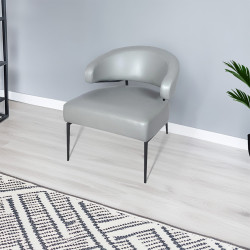 كرسي فاخر حديث جلد رمادي كرسي فاخر حديث جلد رمادي