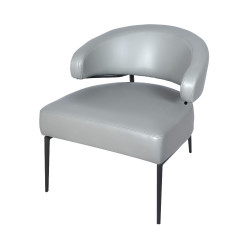 كرسي فاخر حديث جلد رمادي كرسي فاخر حديث جلد رمادي