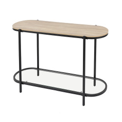 مدخل استقبال من الخشب والزجاج والمعدن 120 سم مدخل استقبال من الخشب والزجاج والمعدن 120 سم