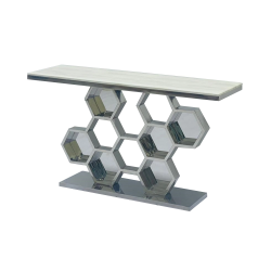 مدخل استقبال من الاستيل و الرخام 140سم مدخل استقبال من الاستيل و الرخام 140سم