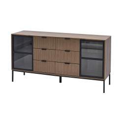 دولاب بوفية من الخشب والزجاج 160 سم دولاب بوفية من الخشب والزجاج 160 سم