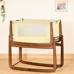 سرير أطفال خشبي هزاز - تصميم عملي متعدد الاستخدامات سرير أطفال خشبي هزاز - تصميم عملي متعدد الاستخدامات