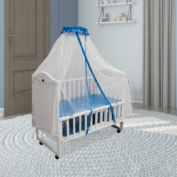 سرير أطفال أبيض سرير أطفال أبيض