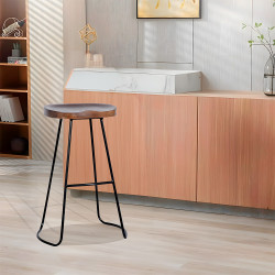 كرسي بار من الخشب والمعدن كرسي بار من الخشب والمعدن