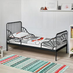 سرير معدن أسود 170X80 سم سرير معدن أسود 170X80 سم