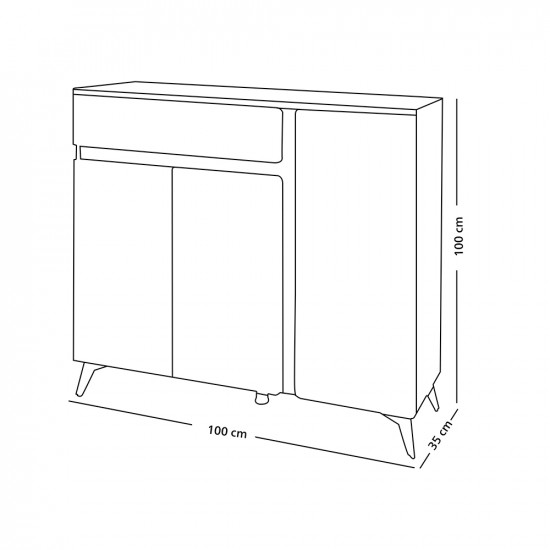 دولاب متعدد الاستخدام سطح سيراميك