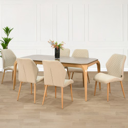 طاولة طعام مودرن خشب 6 كراسي طاولة طعام مودرن خشب 6 كراسي