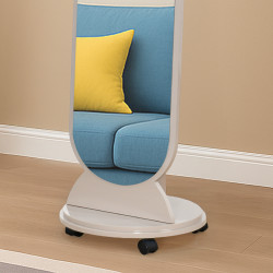 مرآة استاند عصرية مع قاعدة خشب متحركة مرآة استاند عصرية مع قاعدة خشب متحركة