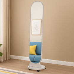 مرآة استاند عصرية مع قاعدة خشب متحركة مرآة استاند عصرية مع قاعدة خشب متحركة