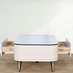 طاولة قهوة مفردة سطح سيراميك 130 سم طاولة قهوة مفردة سطح سيراميك 130 سم