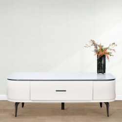 طاولة قهوة مفردة سطح سيراميك 130 سم طاولة قهوة مفردة سطح سيراميك 130 سم