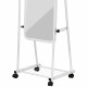 مرآة استاند متحرك أبيض 160×35 سم مرآة استاند متحرك أبيض 160×35 سم