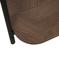 طاولة خدمة 2 دور سطح زجاجي بني طاولة خدمة 2 دور سطح زجاجي بني