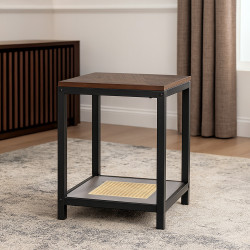 طاولة خدمة 2 دور مفرد بني طاولة خدمة 2 دور مفرد بني