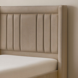 سرير خشبي بتنجيد مخملي عصري 90×190 سم سرير خشبي بتنجيد مخملي عصري 90×190 سم