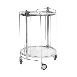 عربة تقديم 2 دور من الاكريلك والمعدن عربة تقديم 2 دور من الاكريلك والمعدن