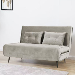 كنبة قابلة للتعديل إلى سرير مخمل كافيه كنبة قابلة للتعديل إلى سرير مخمل كافيه