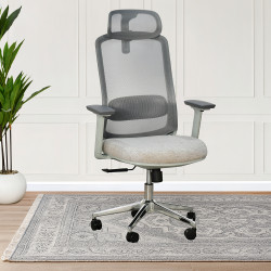 كرسي مكتب دوار رمادي كرسي مكتب دوار رمادي