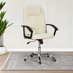 كرسي مكتب دوار مودرن بيج كرسي مكتب دوار مودرن بيج