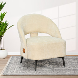 كرسي مفرد فاخر قماشي بيج كرسي مفرد فاخر قماشي بيج