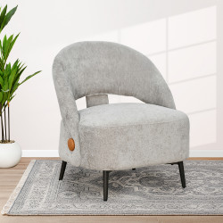 كرسي مفرد فاخر قماشي رمادي فاتح كرسي مفرد فاخر قماشي رمادي فاتح