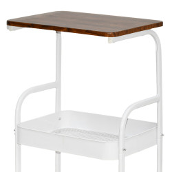 وحدة رفوف متحركة 3 أدوار سطح خشبي وحدة رفوف متحركة 3 أدوار سطح خشبي