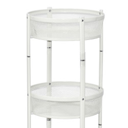 وحدة رفوف متحركة معدنية 3 أدوار أبيض وحدة رفوف متحركة معدنية 3 أدوار أبيض