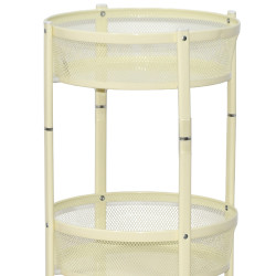 وحدة رفوف متحركة معدنية 3 أدوار بيج وحدة رفوف متحركة معدنية 3 أدوار بيج