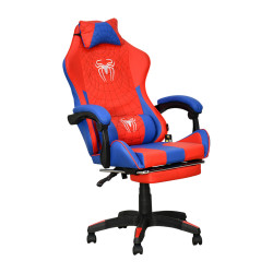 كرسي ألعاب أحترافي من الجلد أحمر × أزرق كرسي ألعاب أحترافي من الجلد أحمر × أزرق