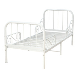 سرير معدني أبيض 80×170 سم سرير معدني أبيض 80×170 سم