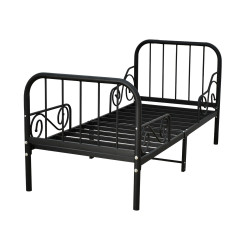 سرير معدني أسود 170X80 سم سرير معدني أسود 170X80 سم