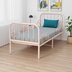 سرير معدني وردي 80×170 سم سرير معدني وردي 80×170 سم