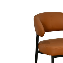 كرسي مفرد مودرن جلد بأرجل معدنية هافان كرسي مفرد مودرن جلد بأرجل معدنية هافان