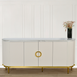 دولاب بوفيه خشب سطح سيراميك 180 سم دولاب بوفيه خشب سطح سيراميك 180 سم