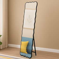 مرآة استاند عصرية بإطار أسود 160×50 سم مرآة استاند عصرية بإطار أسود 160×50 سم