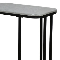 طاولة خدمة مفردة خشب مع قاعدة معدن طاولة خدمة مفردة خشب مع قاعدة معدن