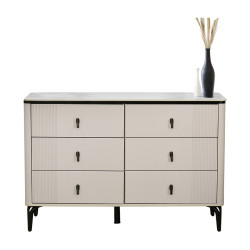 خزانة خشبية عصرية بـ 6 أدراج وسطح رخامي خزانة خشبية عصرية بـ 6 أدراج وسطح رخامي