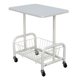 عربة تقديم سطح خشبي مع رف تخزين معدني عربة تقديم سطح خشبي مع رف تخزين معدني