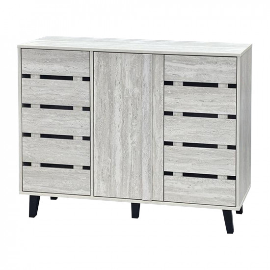 دولاب متعدد الاستخدام خشبي رمادي 120 سم