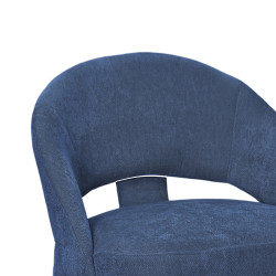 كرسي مفرد فاخر قماشي أزرق كرسي مفرد فاخر قماشي أزرق