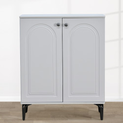 دولاب متعدد الاستخدام خشبي رمادي 80 سم دولاب متعدد الاستخدام خشبي رمادي 80 سم