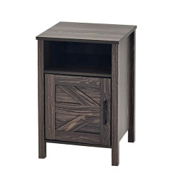 طولة سرير جانبية خشب بني 60×40 سم طولة سرير جانبية خشب بني 60×40 سم