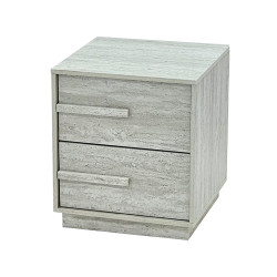 طاولة سرير جانبية خشب رمادي 45×40 سم طاولة سرير جانبية خشب رمادي 45×40 سم