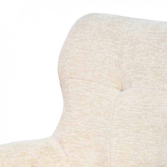 كرسي مفرد مودرن قماش بأرجل معدنية بيج كرسي مفرد مودرن قماش بأرجل معدنية بيج