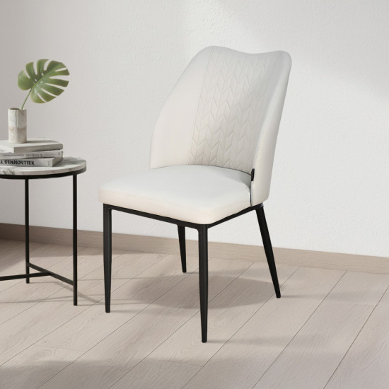 كرسي مفرد مودرن جلد بارجل معدنية رمادي كرسي مفرد مودرن جلد بارجل معدنية رمادي