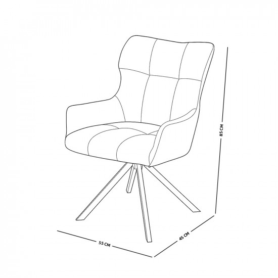 كرسي مفرد مودرن قماش بأرجل معدنية بيج كرسي مفرد مودرن قماش بأرجل معدنية بيج