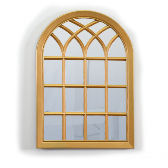 مرآة حائط اطار بلاستيك ذهبي 50×70 سم 