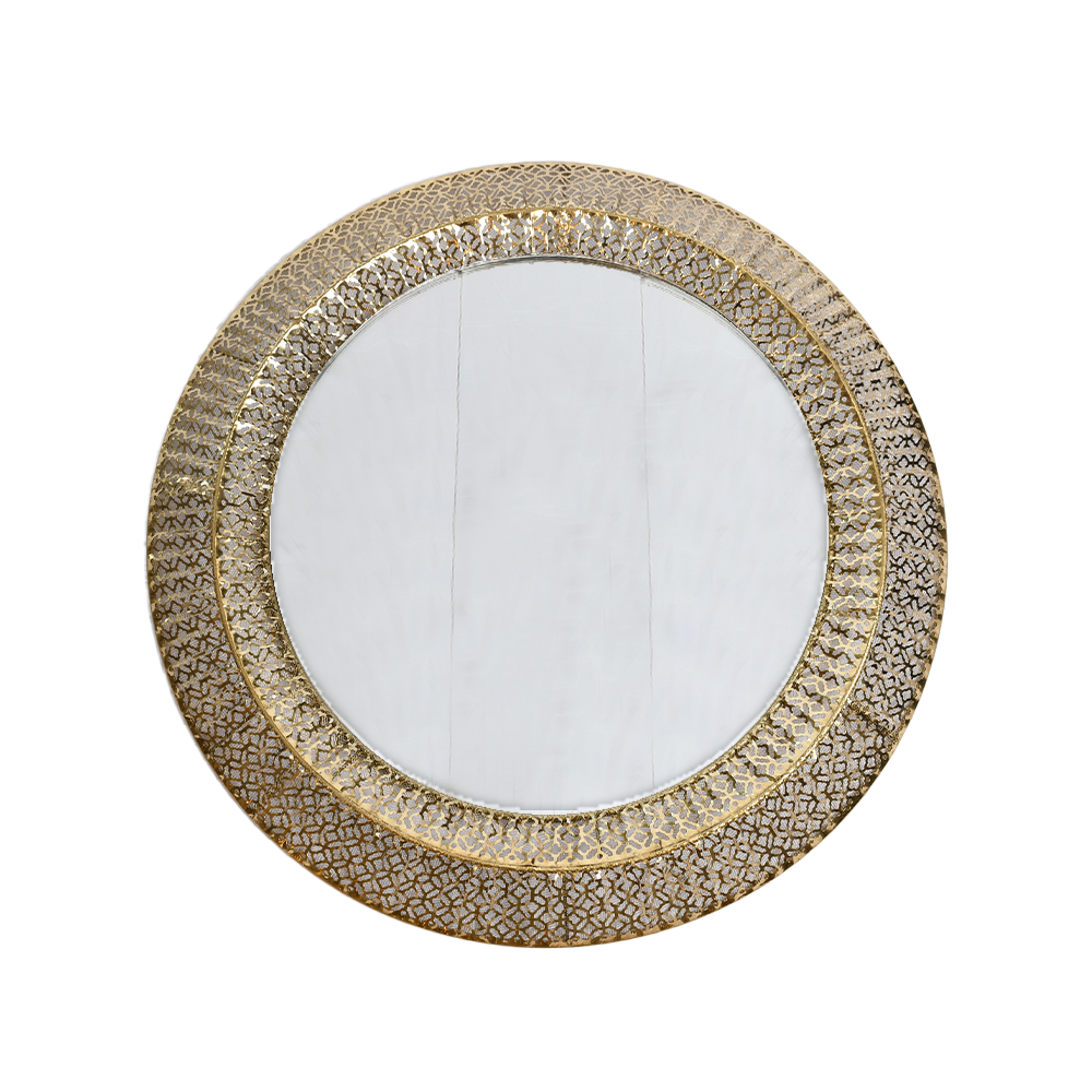 مرآة حائط إطار نحاسي