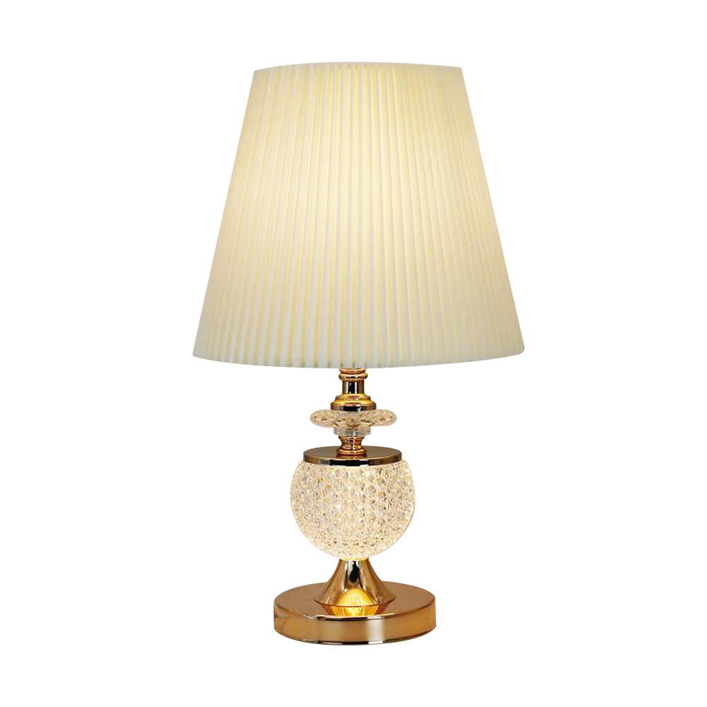 أباجورة طاولة معدن ذهبية أنيقة